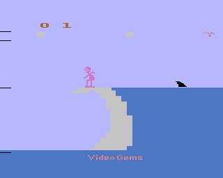 Surfer's Paradise But Danger Below! screenshot 4 for Atari 2600